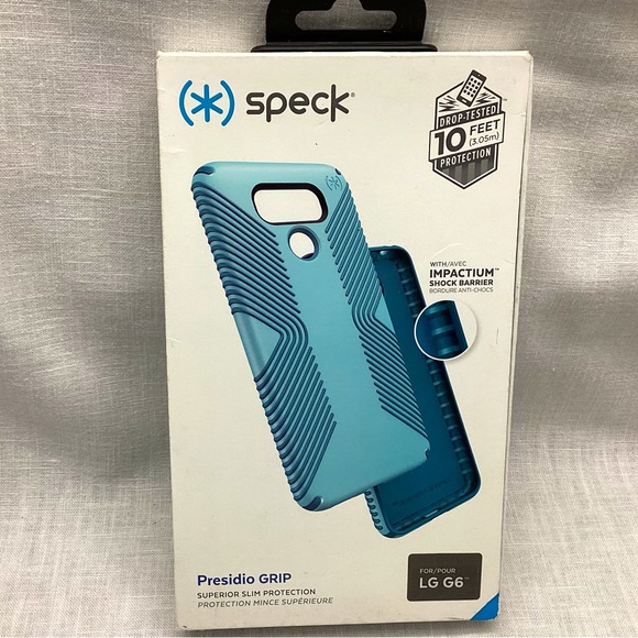 SPECK PRESIDIO GRIP PHONE CASE FOR LG G6 WITH IMPACTIUM SHOCK BARRIER NWT - Picture 1 of 10